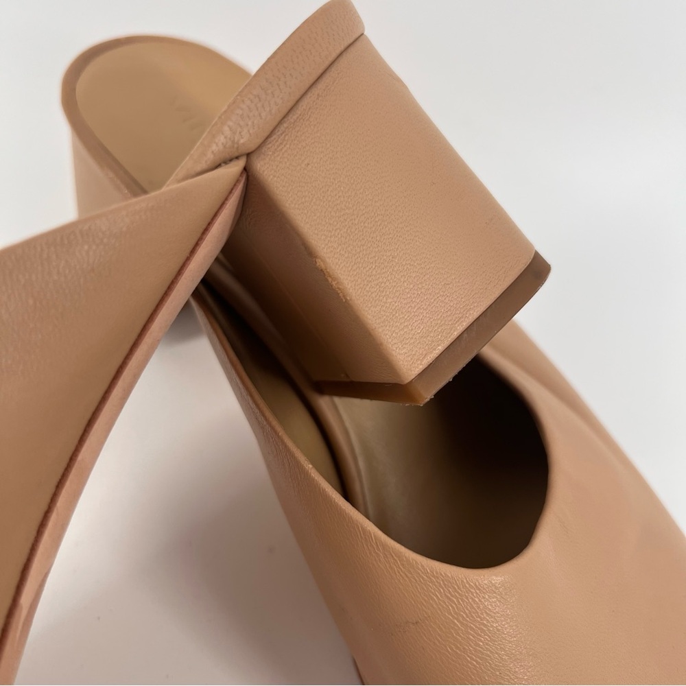 Vince Cachet Leather Slide Sandals - Nude Size 10 - GUC - Minimalist Luxury - Picture 5 of 8